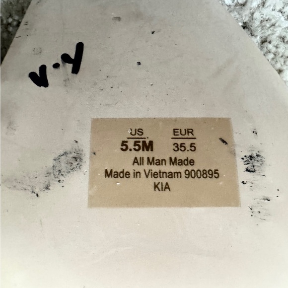 SAM EDELMAN Silver Circus KiaBlock Holographic StrapHeels SandalsShoes-5.5 NEW - Picture 9 of 10